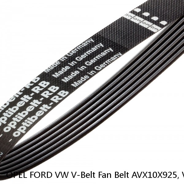 OPEL FORD VW V-Belt Fan Belt AVX10X925, V-RIBBED BELTS 10X925, 9129067, 	1340679